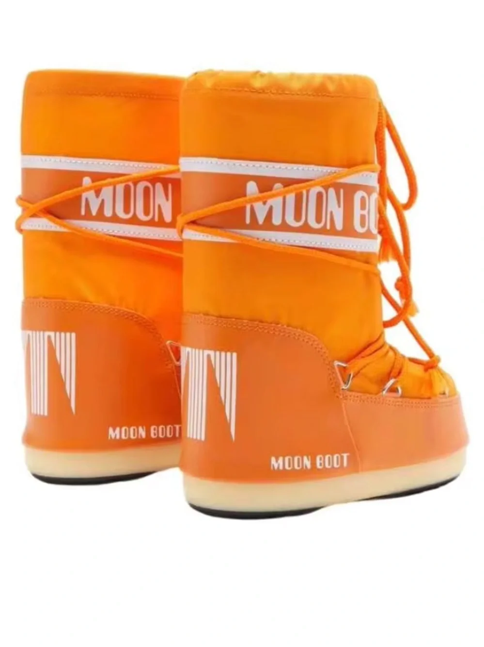 NWOT Moon Boot Icon Nylon yWomen's Boots Sunny Orange
